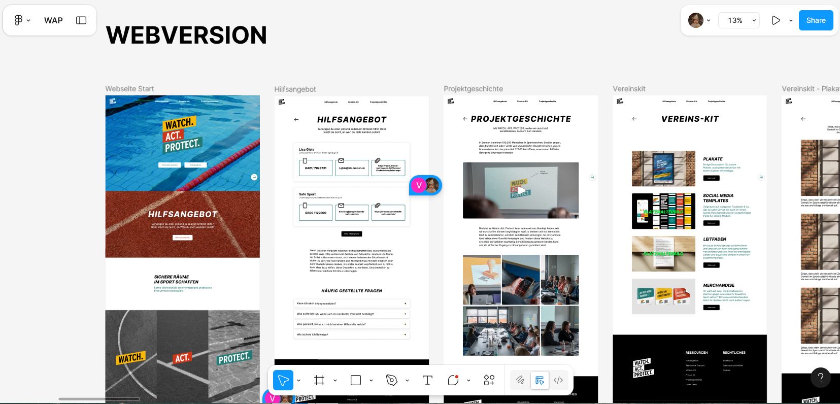 Watch.Act.Protect. — Webseite